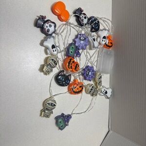 1pc Halloween LED Battery String Lights 10ft Ghost Pumpkin Cat Spider Skeleton